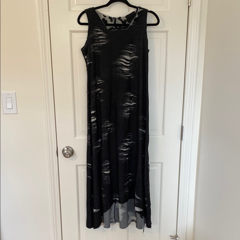 Artsy Black Dress Large